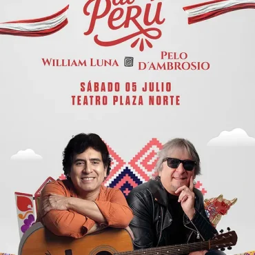Concierto de William Luna y Pelo D’Ambrosio en el Teatro Plaza Norte 2025