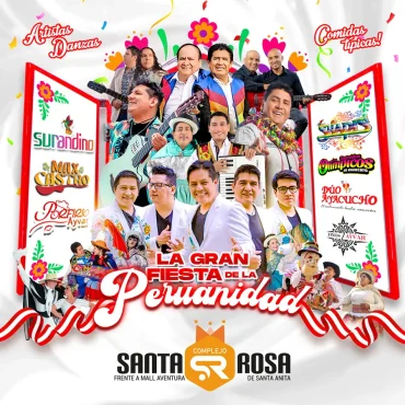 Concierto La Gran Fiesta de la Peruanidad con Surandino y Max Castro en Complejo Santa Rosa, Lima