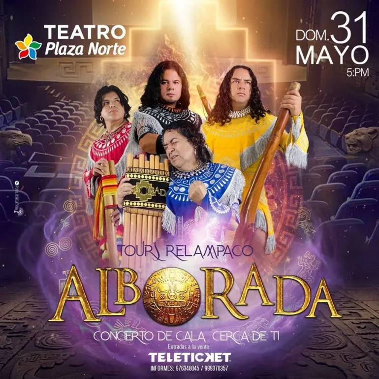 Alborada en Lima 2026 concierto Cerca de Ti Relámpago en Teatro Plaza Norte entradas Teleticket Perú